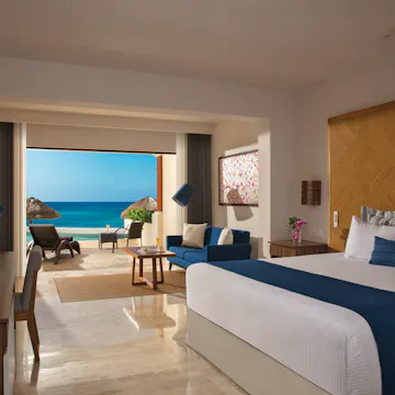 Dreams Sapphire Resort & Spa ocean front suite.