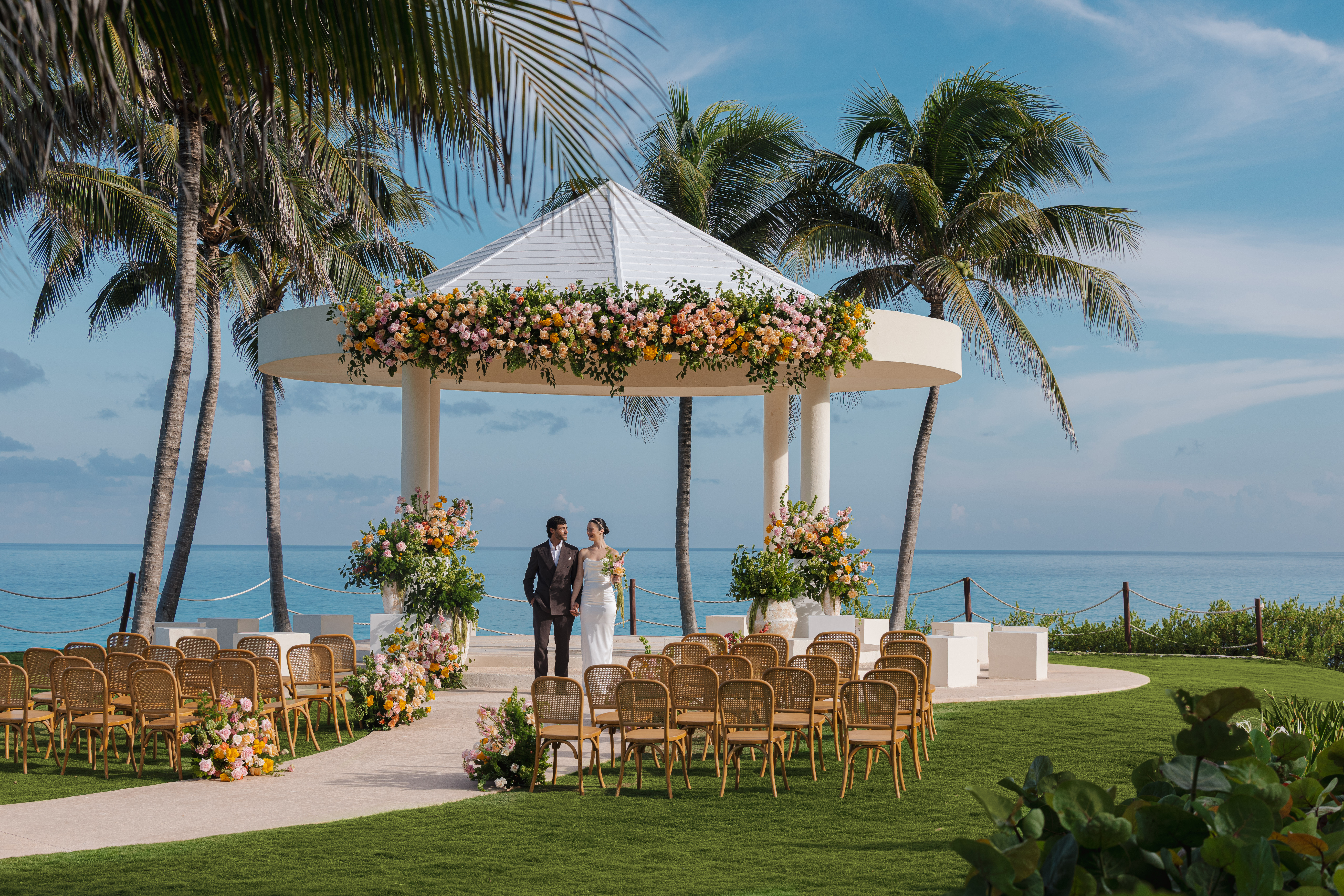 Wedding cliff gazebo.