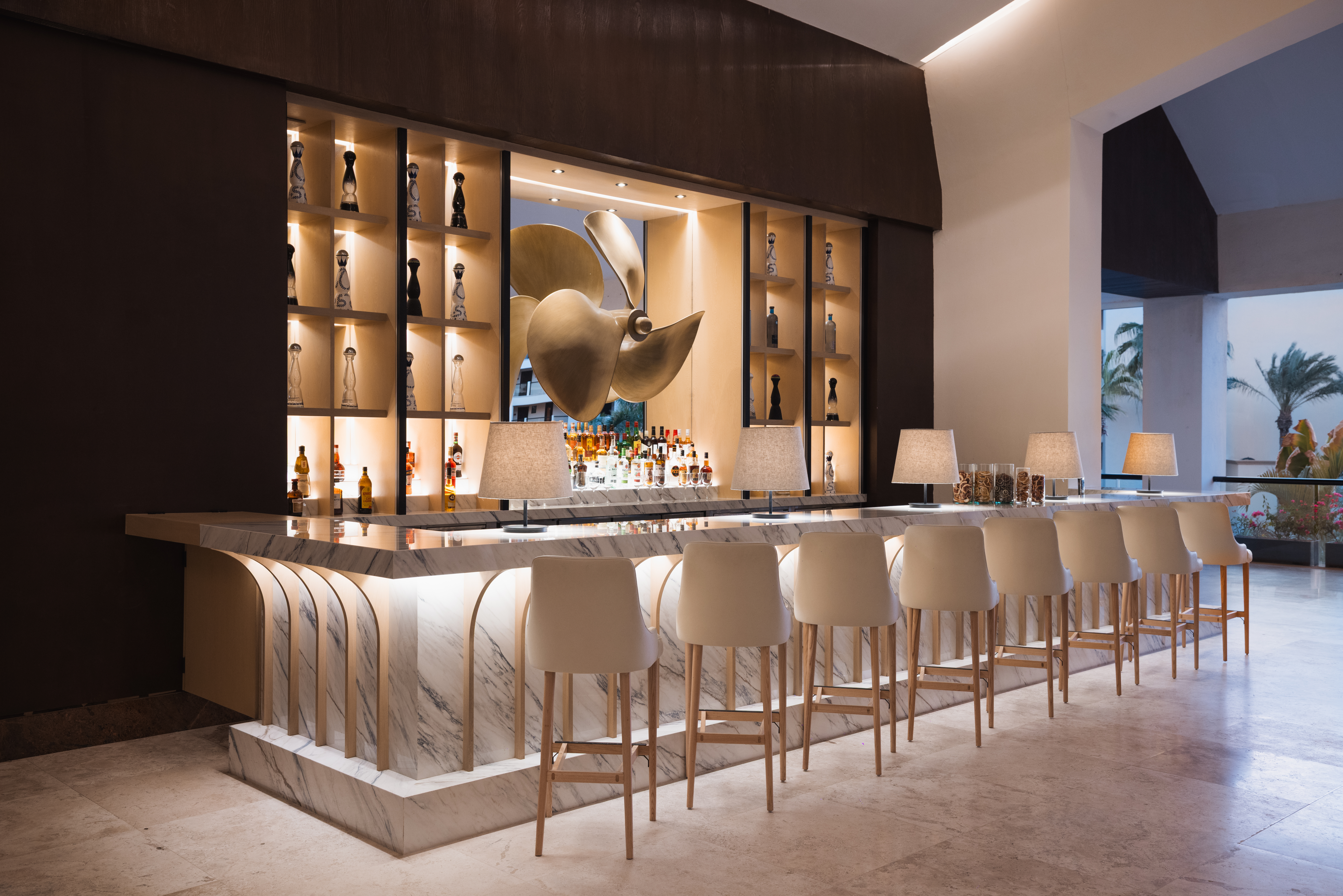 Lobby Bar en Hyatt Ziva Los Cabos.
