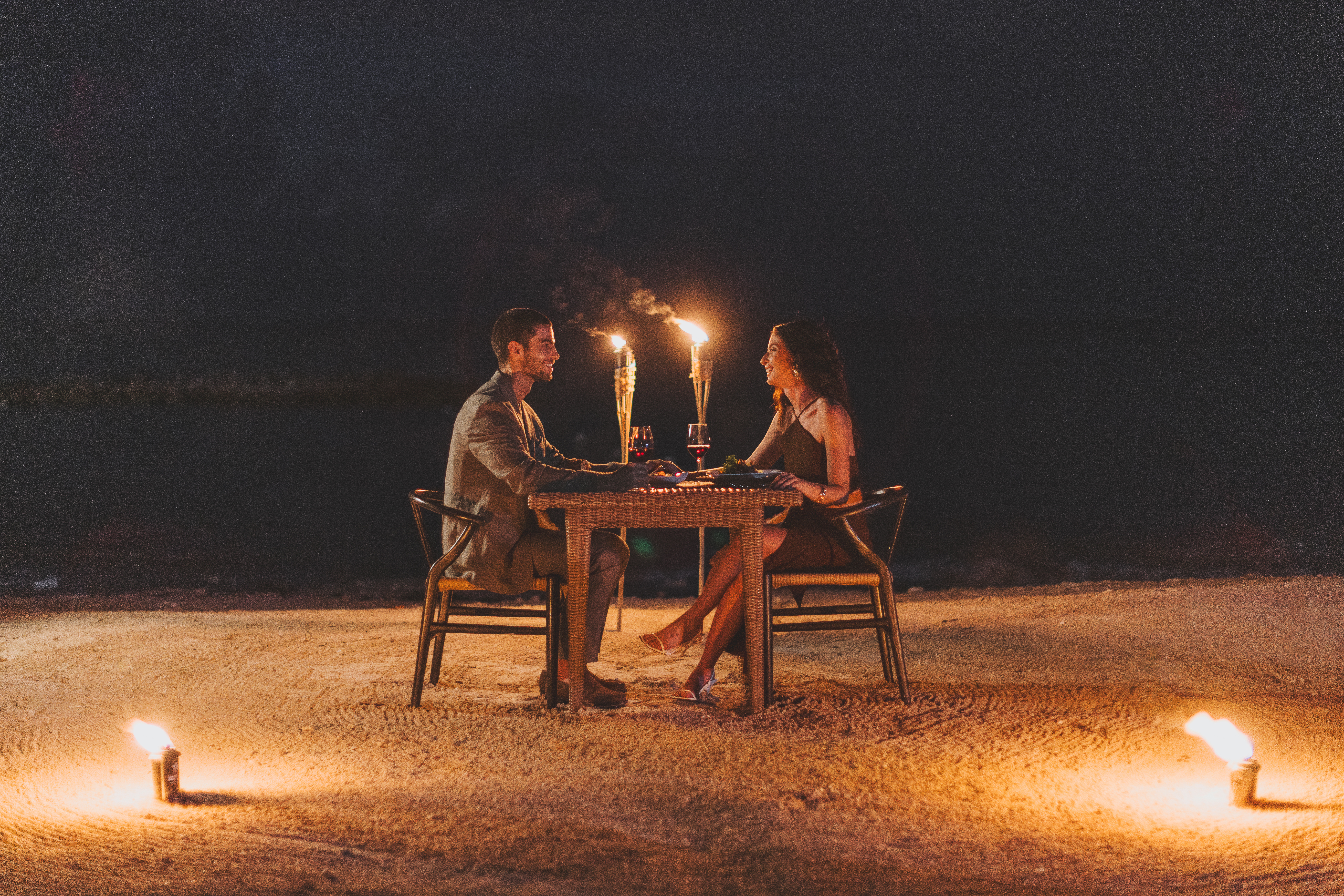 Hyatt Zilara Rose Hall romantic dinner.