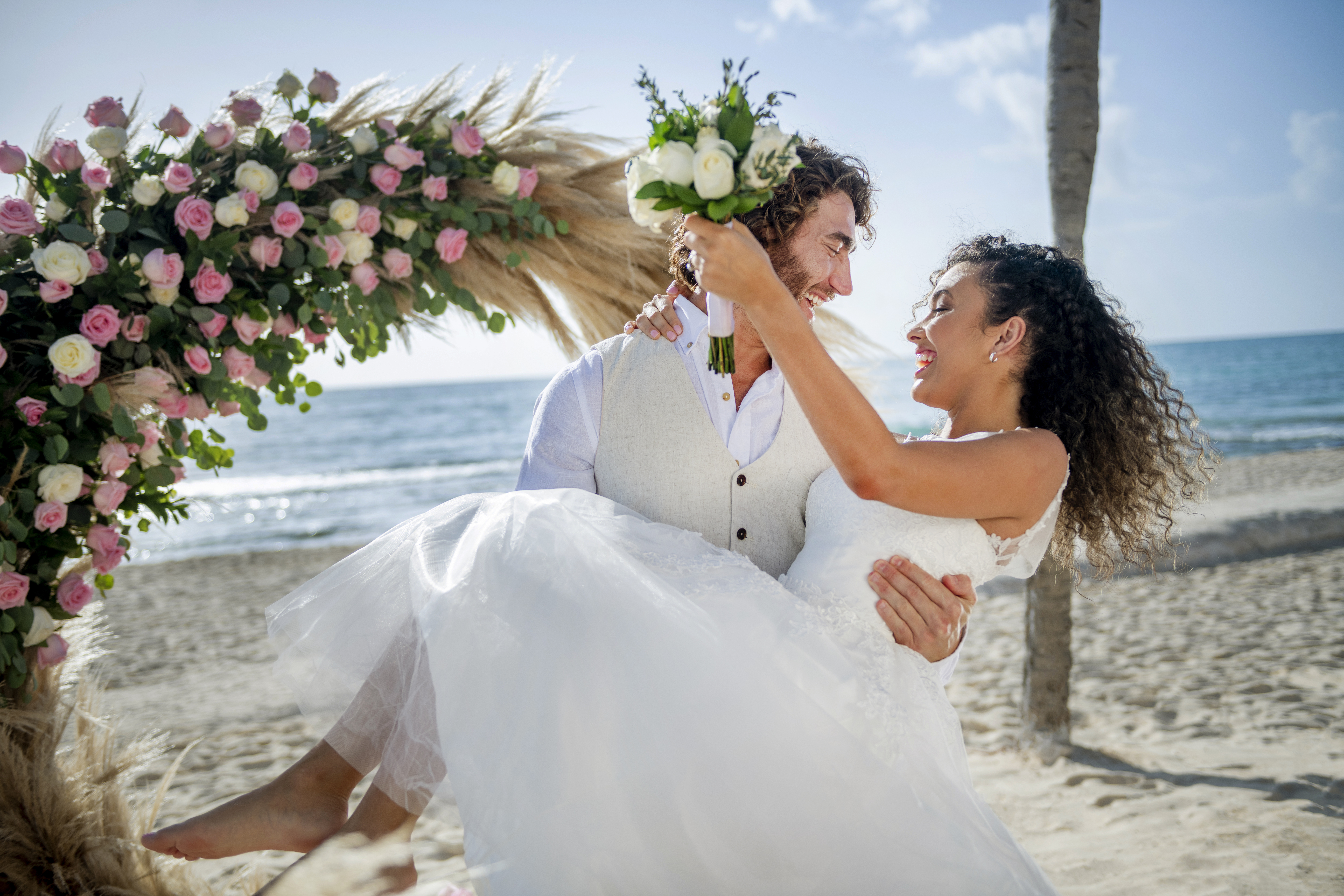 Beach Wedding Couple